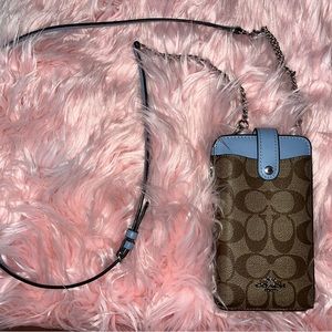 Coach North/ South Phone Crossbody